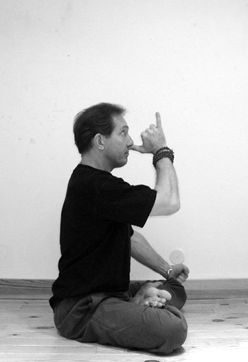 Bhucharimudra, geste du mouvement dans l'espace - www.stages-de-yoga-fr - C.Tikhomiroff